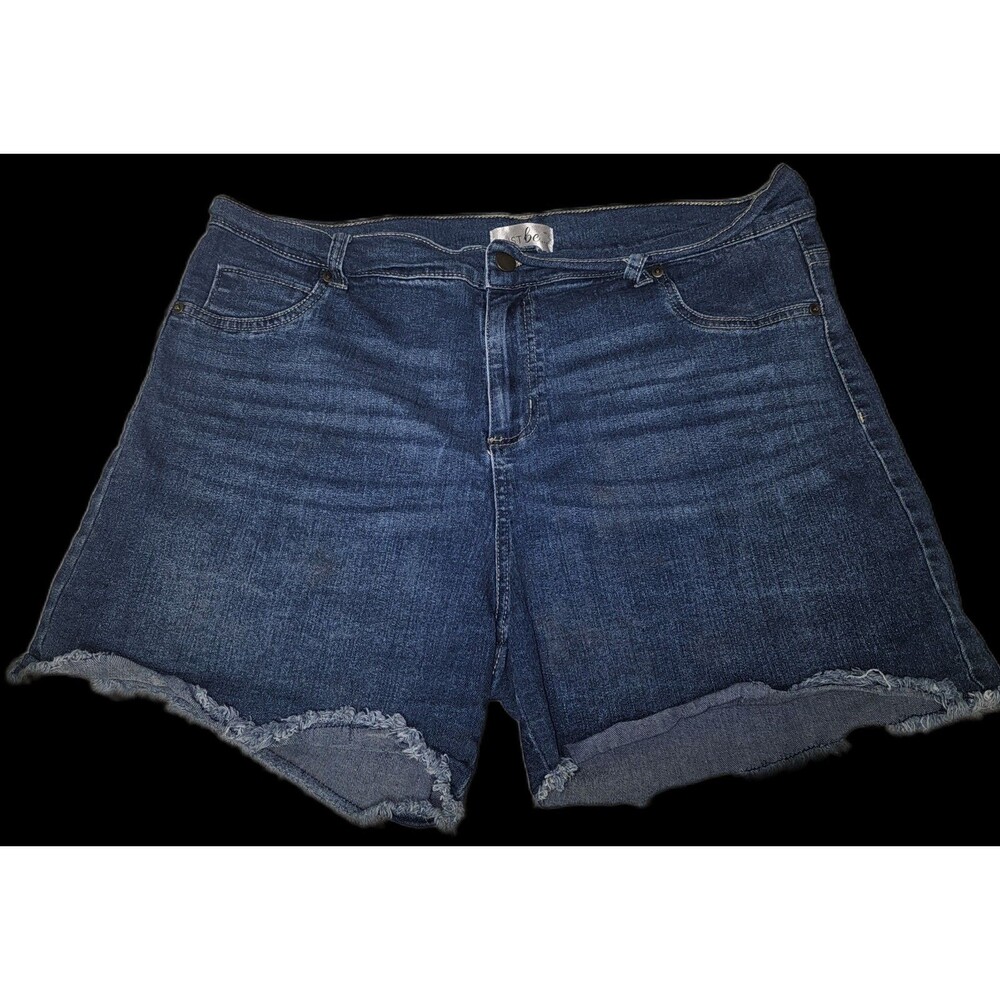 Just Be Jean Shorts Womens Extra Large Blue Cutoffs Summer Beach Classic Casual